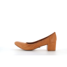 Escarpin marron en cuir